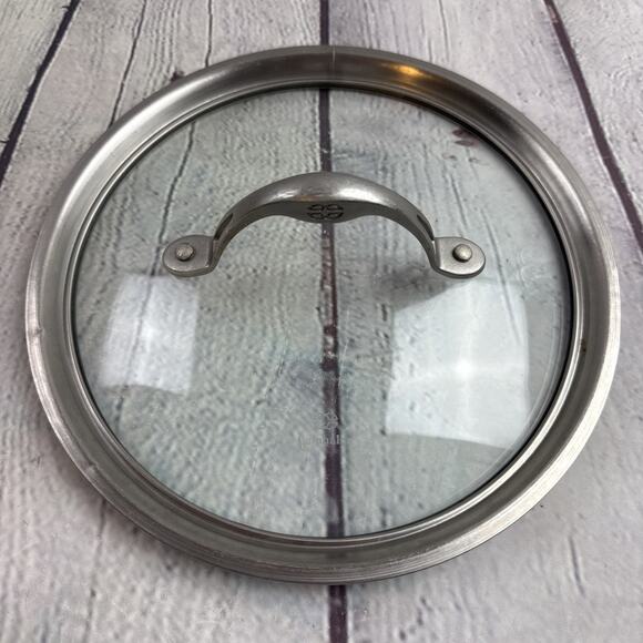 Calphalon‎ Replacement Glass Stainless Steel Lid for Pot Pan 10" Inner Rim - Picture 1 of 5
